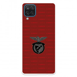 Funda para Samsung Galaxy A12 del Escudo Fondo Granate  - Licencia Oficial Benfica