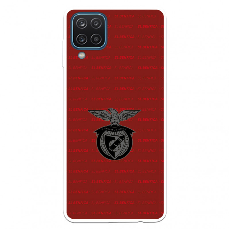 Funda para Samsung Galaxy A12 del Escudo Fondo Granate  - Licencia Oficial Benfica