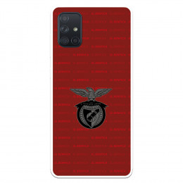 Funda para Samsung Galaxy A71 del Escudo Fondo Granate  - Licencia Oficial Benfica