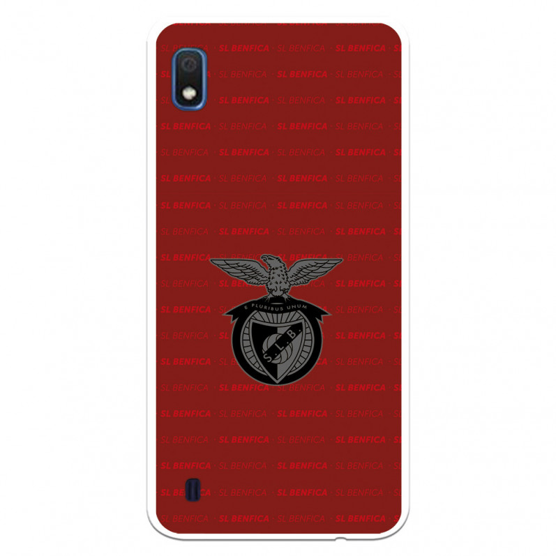 Funda para Samsung Galaxy A10 del Escudo Fondo Granate  - Licencia Oficial Benfica