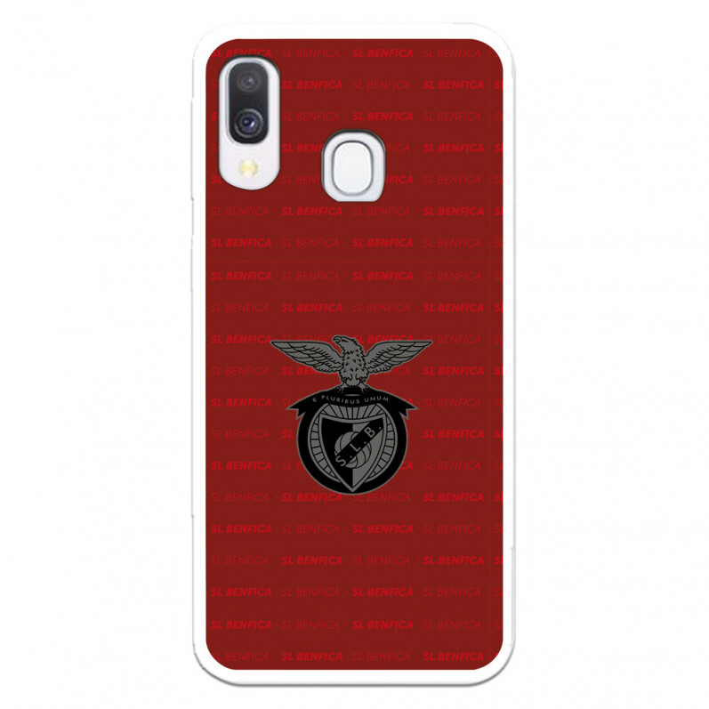 Funda para Samsung Galaxy A40 del Escudo Fondo Granate  - Licencia Oficial Benfica