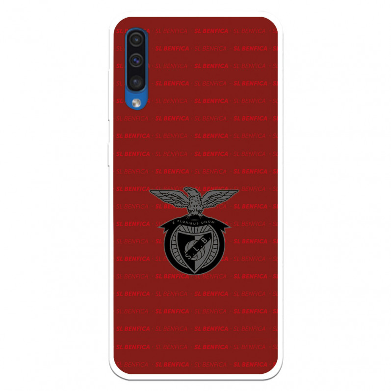 Funda para Samsung Galaxy A50 del Escudo Fondo Granate  - Licencia Oficial Benfica