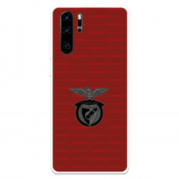 Funda para Huawei P30 Pro del Escudo Fondo Granate  - Licencia Oficial Benfica