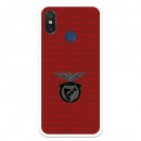 Funda para Xiaomi Mi 8 del Escudo Fondo Granate  - Licencia Oficial Benfica