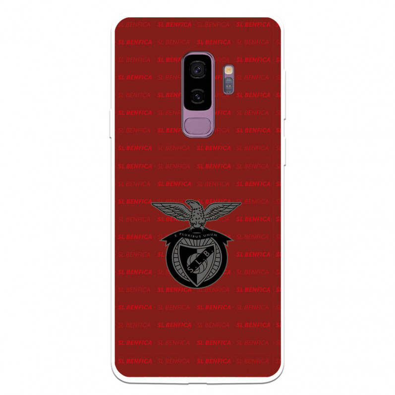 Funda para Samsung Galaxy S9 Plus del Escudo Fondo Granate  - Licencia Oficial Benfica