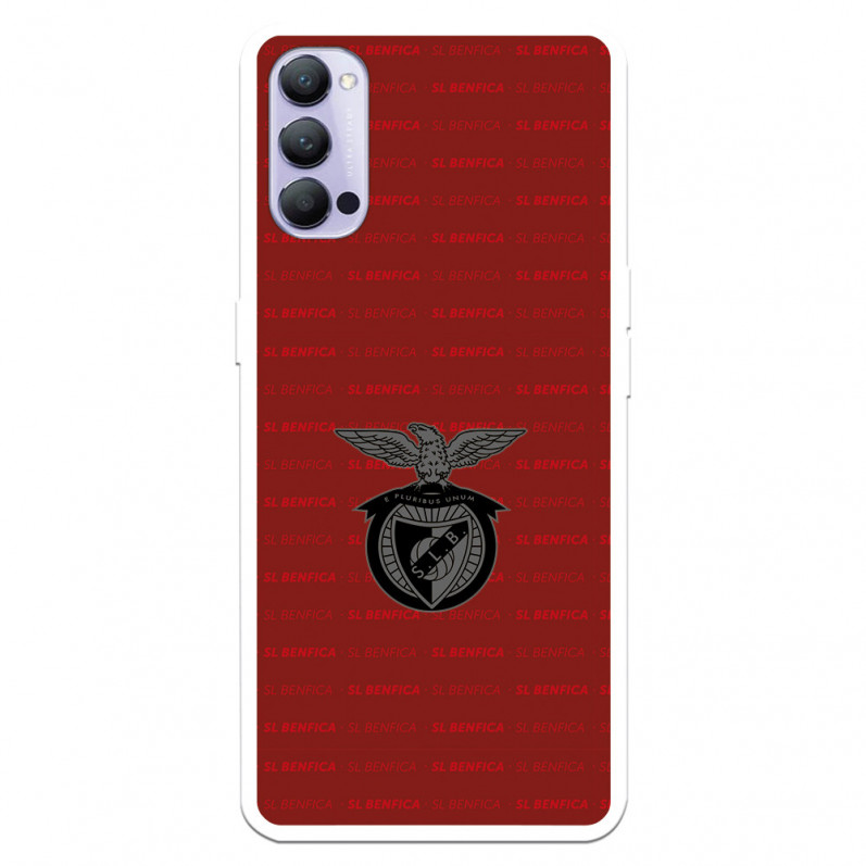 Funda para Oppo Reno4 Pro 5G del Escudo Fondo Granate  - Licencia Oficial Benfica