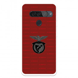 Funda para LG G8s ThinQ del Escudo Fondo Granate  - Licencia Oficial Benfica