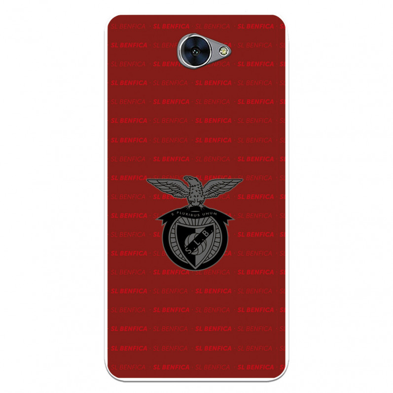 Funda para Huawei Y7 del Escudo Fondo Granate  - Licencia Oficial Benfica