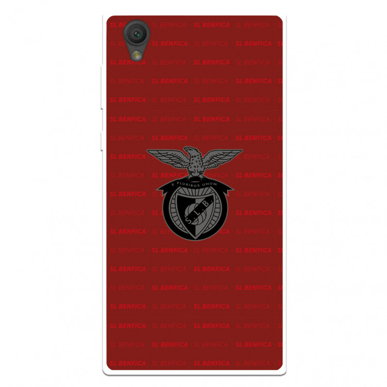 Funda para Sony Xperia L1 del Escudo Fondo Granate  - Licencia Oficial Benfica