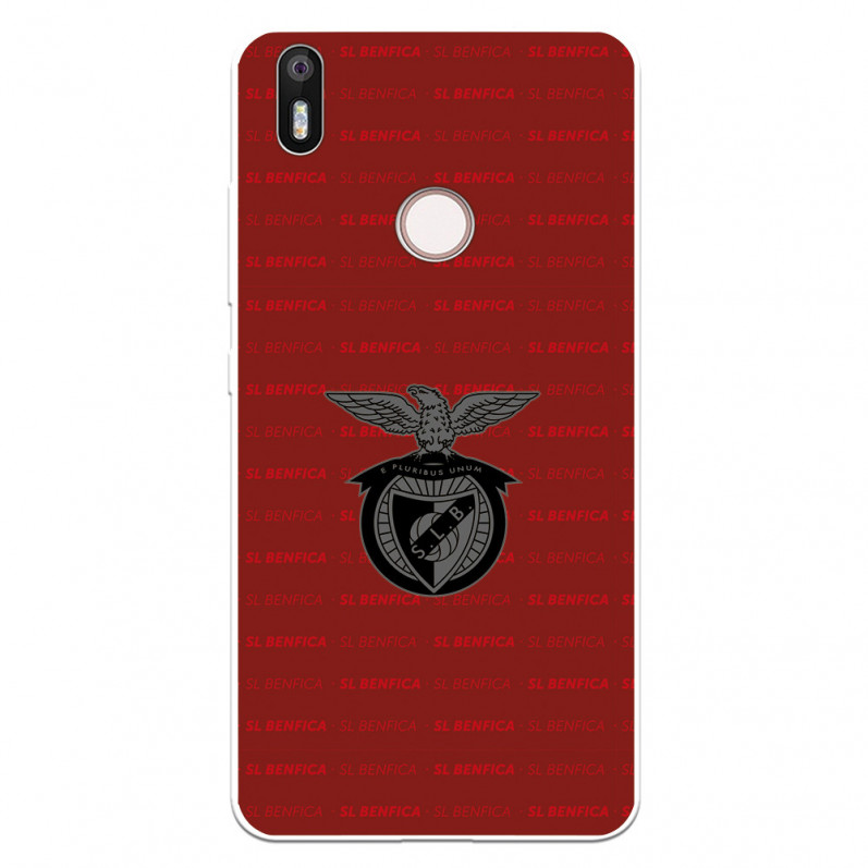 Funda para BQ Aquaris X del Escudo Fondo Granate  - Licencia Oficial Benfica