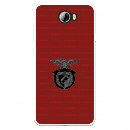 Funda para Huawei Y6 II Compact del Escudo Fondo Granate  - Licencia Oficial Benfica