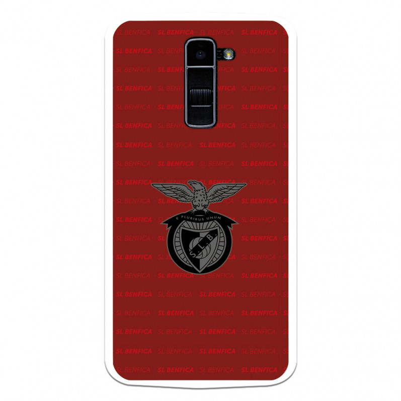 Funda para LG K10 4G del Escudo Fondo Granate  - Licencia Oficial Benfica