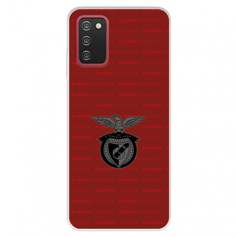 Funda para Samsung Galaxy A03s del Escudo Fondo Granate  - Licencia Oficial Benfica