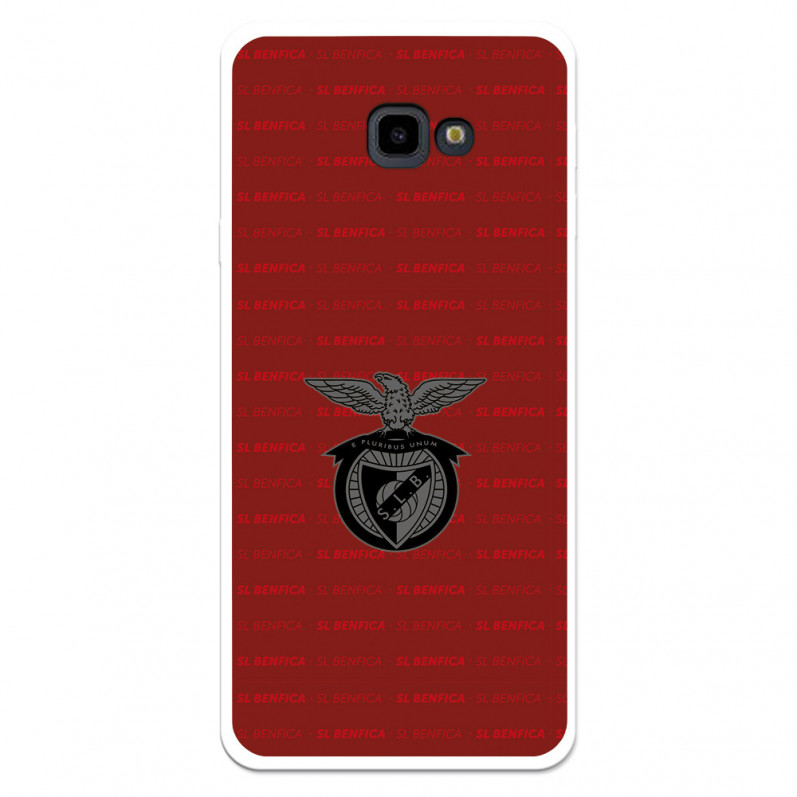 Funda para Samsung Galaxy J4 Plus del Escudo Fondo Granate  - Licencia Oficial Benfica