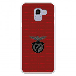 Funda para Samsung Galaxy J6 2018 del Escudo Fondo Granate  - Licencia Oficial Benfica