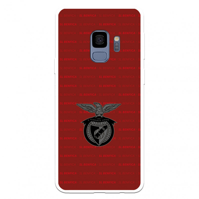 Funda para Samsung Galaxy S9 del Escudo Fondo Granate  - Licencia Oficial Benfica