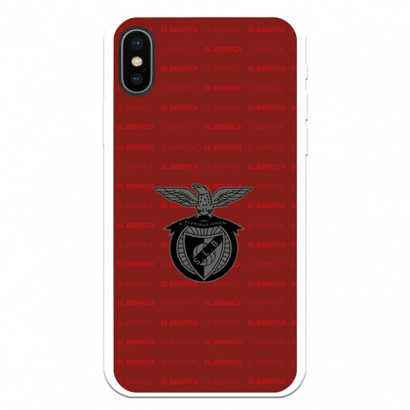 Funda para iPhone X del Escudo Fondo Granate  - Licencia Oficial Benfica