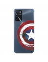 Hülle für Oppo A16s Offizielles Marvel Captain America Clear Shield - Marvel