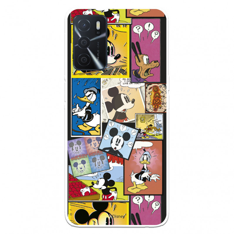 Hülle für Oppo A16s Offizielle Disney Mickey Comics – Disney Classics