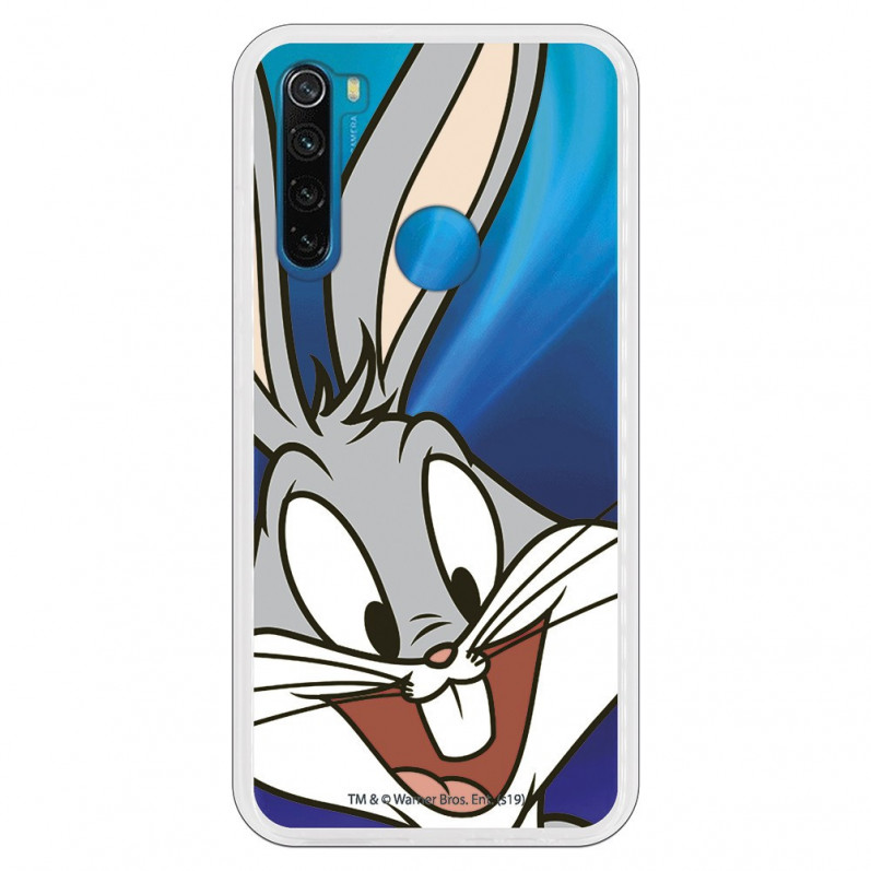 Hülle für Xiaomi Redmi Note 8 2021 Offizielle Warner Bros Bugs Bunny transparente Silhouette - Looney Tunes