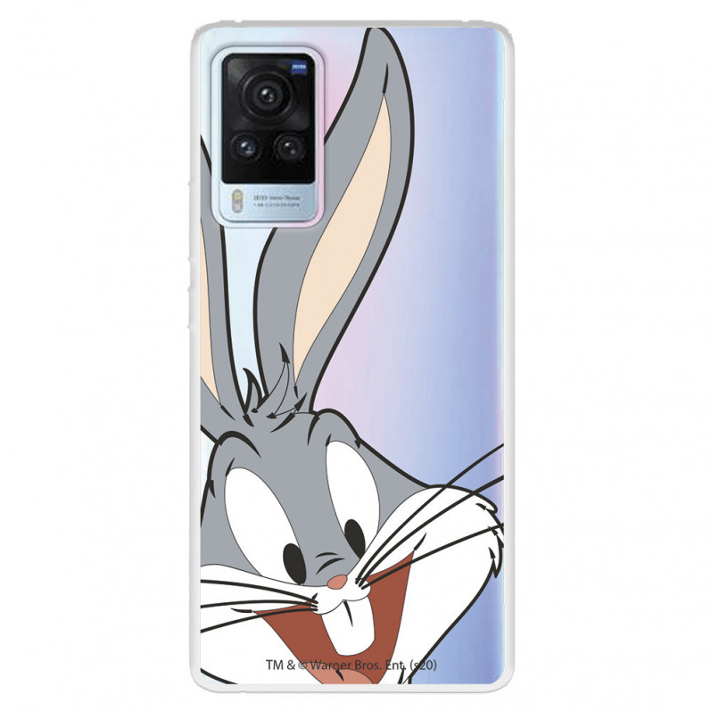 Offizielle Warner Bros Bugs Bunny transparente Silhouette-Hülle für Vivo X60 Pro – Looney Tunes