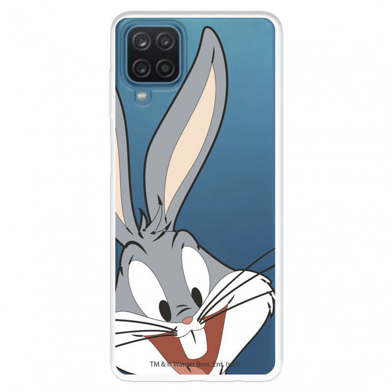 Offizielle Warner Bros Bugs Bunny Silhouette Transparente Samsung Galaxy A22 4G Hülle – Looney Tunes