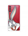 Offizielle Warner Bros Bugs Bunny Silhouette Transparente Samsung Galaxy A13 5G Hülle – Looney Tunes