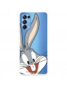 Hülle für Oppo Find X3 Lite Offizielle Warner Bros Bugs Bunny transparente Silhouette – Looney Tunes