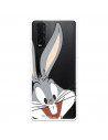 Hülle für Oppo Find X2 Offizielle Warner Bros Bugs Bunny transparente Silhouette – Looney Tunes