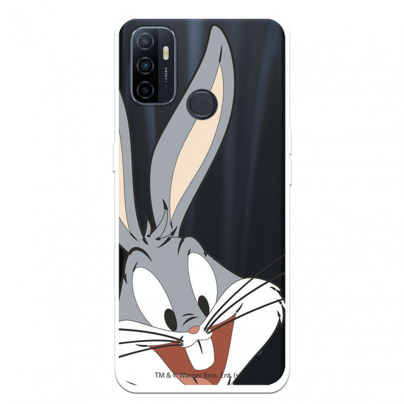 Hülle für Oppo A53 Offizielle Warner Bros Bugs Bunny transparente Silhouette - Looney Tunes