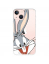 Offizielle Warner Bros Bugs Bunny Transparente Silhouette iPhone 13 Mini Hülle – Looney Tunes