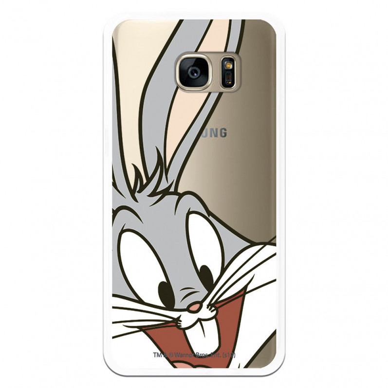 Offizielle Warner Bros Bugs Bunny Klarsichthülle für Samsung Galaxy S7 Edge – Looney Tunes