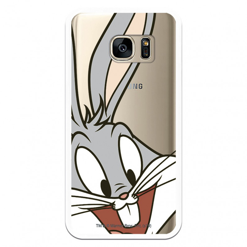 Offizielle Warner Bros Bugs Bunny Transparente Hülle für Samsung Galaxy S7 – Looney Tunes