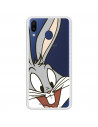 Offizielle Warner Bros Bugs Bunny Transparente Hülle für Samsung Galaxy M20 – Looney Tunes