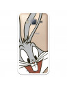 Offizielle Warner Bros Bugs Bunny Transparente Hülle für Samsung Galaxy J3 – Looney Tunes