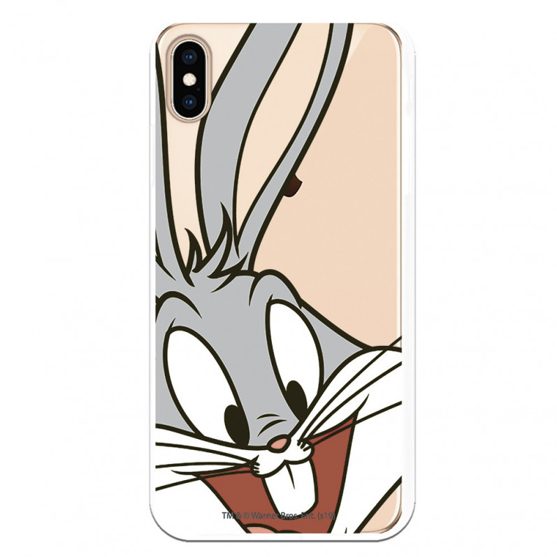 Offizielle Warner Bros Bugs Bunny transparente Hülle für iPhone XS Max – Looney Tunes