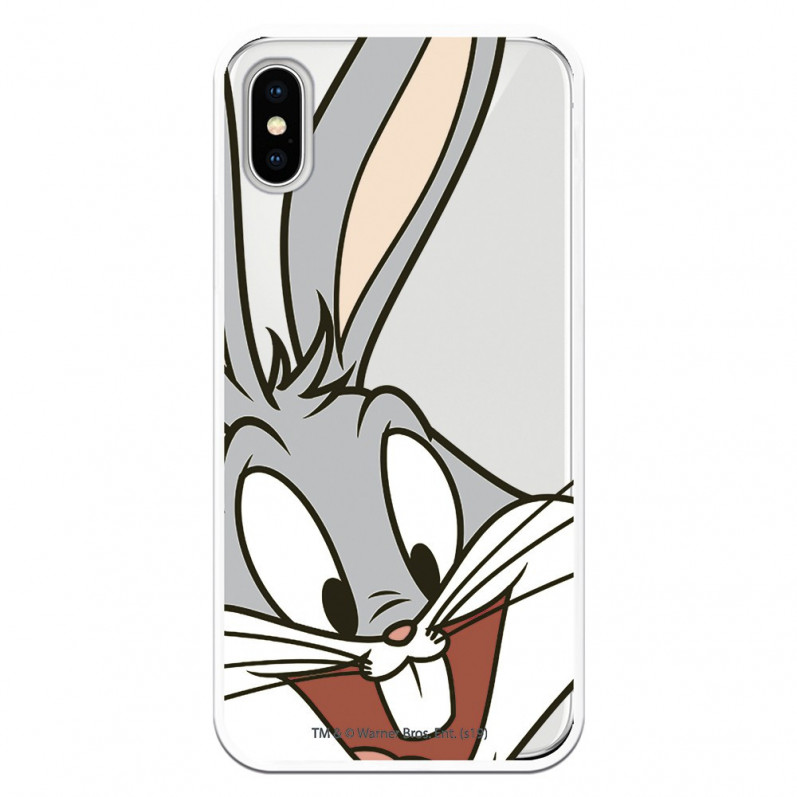 Offizielle Warner Bros Bugs Bunny transparente Hülle für iPhone XS – Looney Tunes