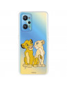 Hülle für Realme GT Neo 2 Disney Offizielle Simba und Nala Silhouette – Der König der Löwen