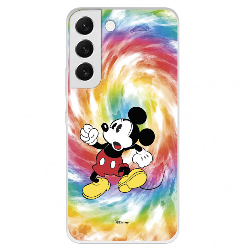 Offizielle Disney Mickey Mouse Tye Die Hülle für Samsung Galaxy S22 Plus – Disney Classics