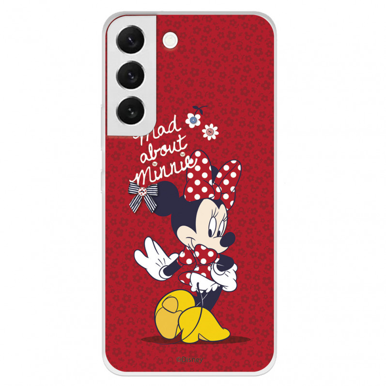 Offizielle Disney Minnie Mad About Samsung Galaxy S22 Plus Hülle – Disney Classics