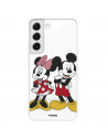 Hülle für Samsung Galaxy S22 Plus Offizielles Disney Mickey und Minnie Foto – Disney Classics