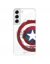 Samsung Galaxy S22 Plus Hülle Offizielles Marvel Captain America Shield Clear - Marvel