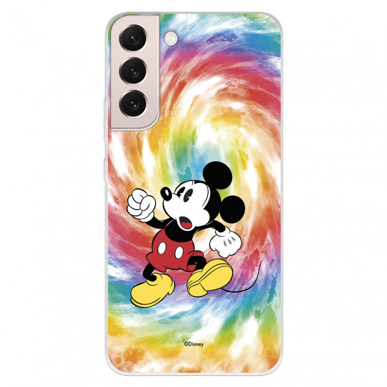 Offizielle Disney Mickey Mouse Tye Die Hülle für Samsung Galaxy S22 – Disney Classics