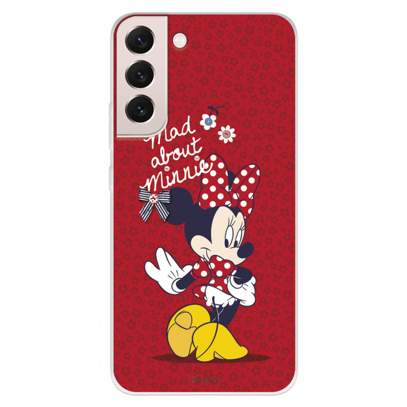 Offizielle Disney Minnie Mad About Samsung Galaxy S22 Hülle – Disney Classics