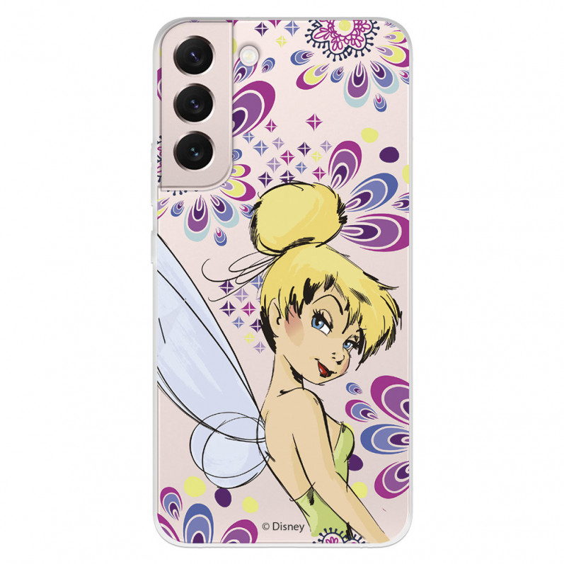 Offizielle Disney Tinker Bell Flowers Samsung Galaxy S22 Hülle – Peter Pan