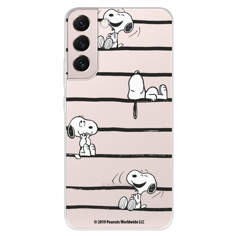 Hülle für Samsung Galaxy S22 Offizielle Peanuts Snoopy Lines - snoopy