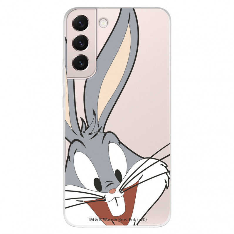 Offizielle Warner Bros Bugs Bunny Silhouette durchsichtige Samsung Galaxy S22 Hülle – Looney Tunes