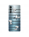 Funda para Motorola Moto G200 5G Oficial de Peanuts Snoopy rayas - Snoopy