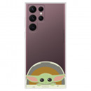 Samsung Galaxy S22 Ultra Hülle Offizielles Star Wars Baby Yoda Smiles - The Mandalorian