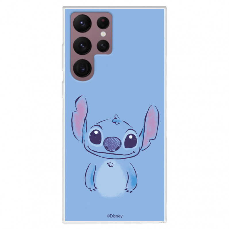 Hülle für Samsung Galaxy S22 Ultra Offizielles Disney Stitch Blau - Lilo & Stitch